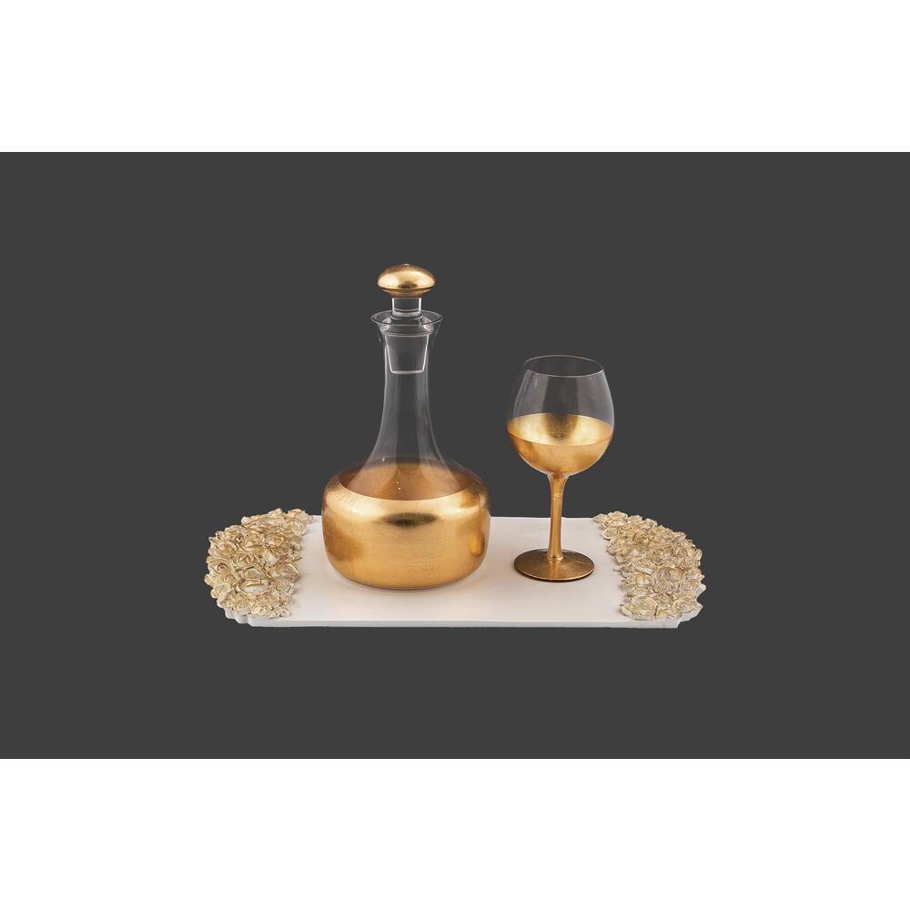 80. ΔΙΣΚΟΣ CPL5241988 47x26cm ΚΑΡΑΦΑ SK461960 15,7xH30cm  ΠΟΤΗΡΙ SP450690 H20cm